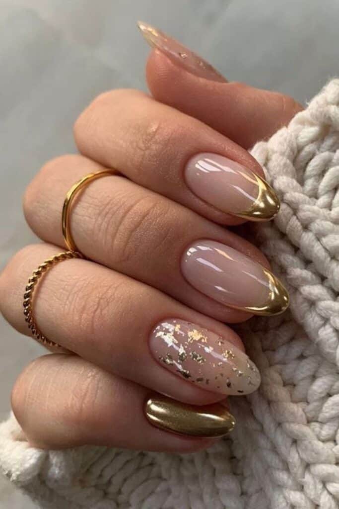 gold-metallic-nails